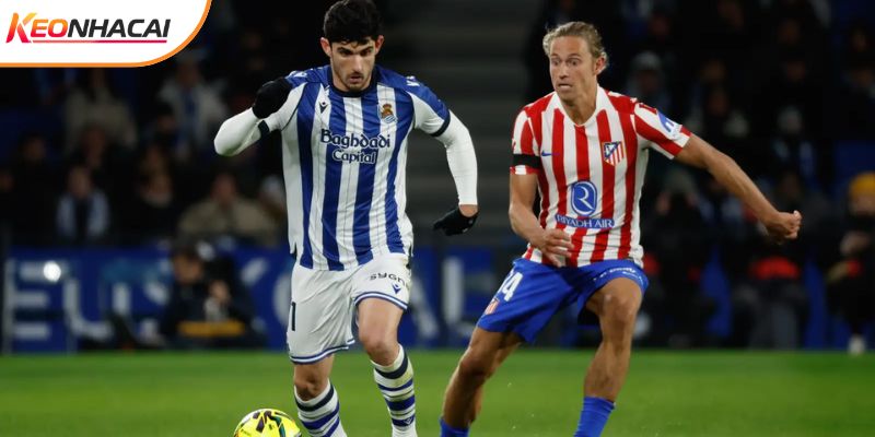 Hàng thủ Atletico Madrid đối đầu với hàng công Real Sociedad